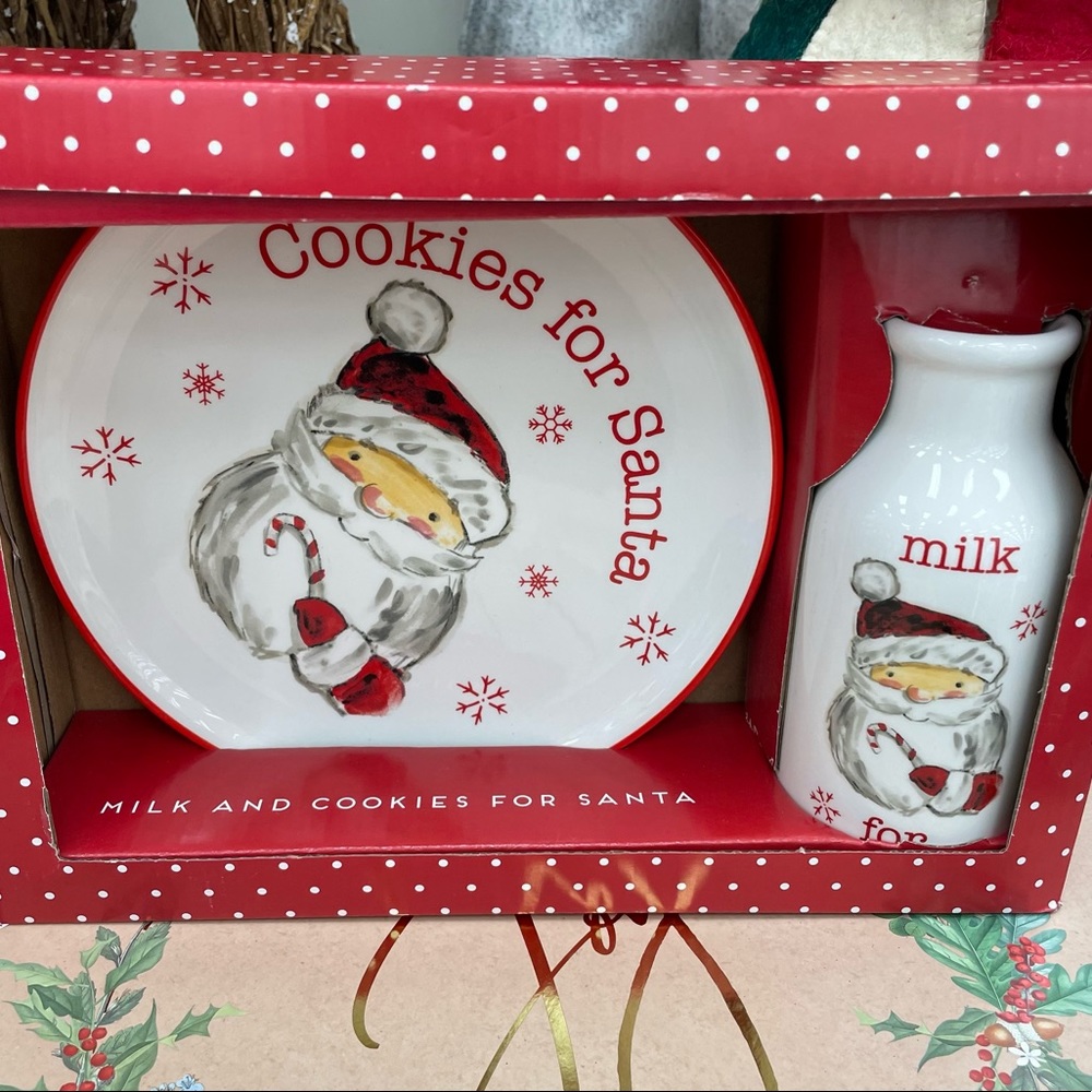 COOKIES FOR SANTA & MILK Ceramic Set 🎅🏻🎄